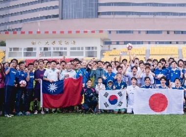 CGM全国和平足球赛，台日韩港四国队伍同场竞技。 图/CGM足球联盟提供