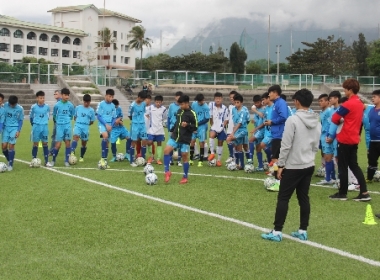 韓籍教練赴花蓮美崙國中指導足球營